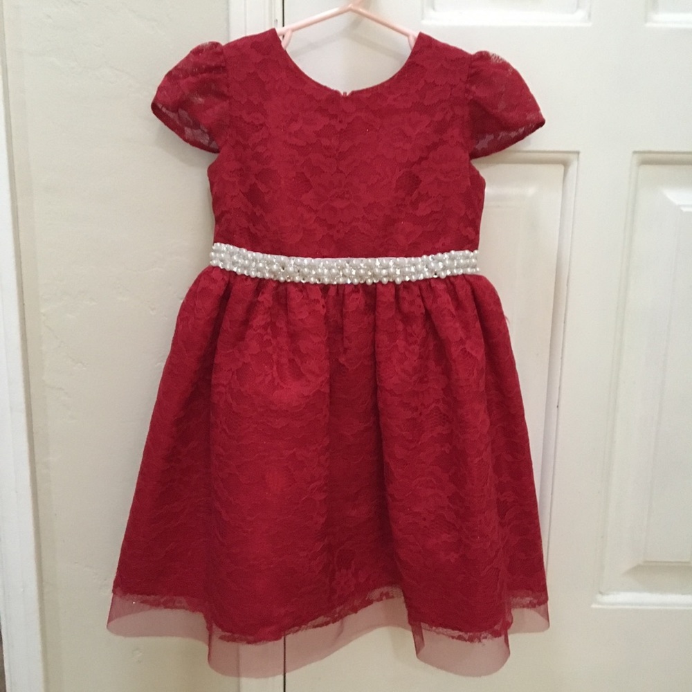 Red fancy dress - size 3T